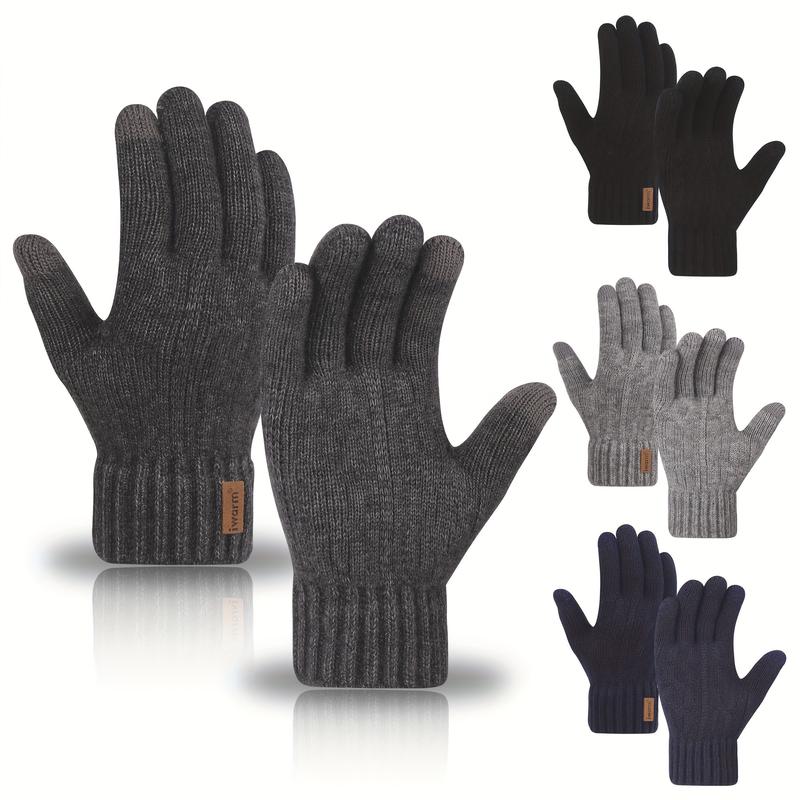 Unisex Alpaca Wool Touchscreen Gloves: Warm Winter Gloves for Cycling, Office, Travel, and Holidays