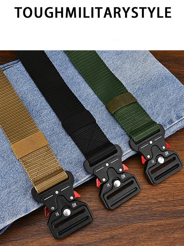 Men's Outdoor Multi Function Tape Belt, High Quality Canvas Belt, Nylon Male Luxury Belt, Women's Sports Jeans Belt, Neutral Belts