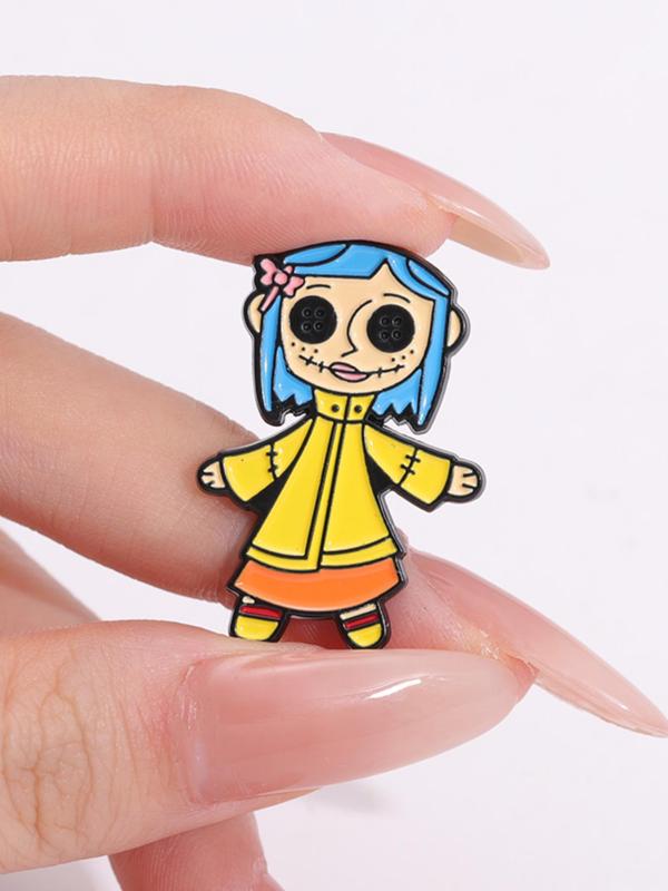 Cute Cartoon Design Brooches, Fashion Alloy Badge for Clothes & Hat & Backpack Decor, Pins for Adults, Trendy All-match & Exquisite Accessories for Birthday Gift