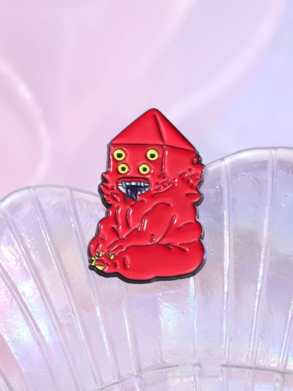 Cute Cartoon Monster Enamel Pin Brooch, Fashion Brooch for Daily Clothing Decor, Fashion Brooch for Daily Clothing Decor, Birthday Gift