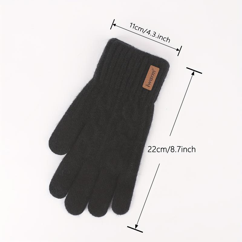 Unisex Alpaca Wool Touchscreen Gloves: Warm Winter Gloves for Cycling, Office, Travel, and Holidays