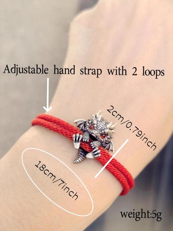 Punk Style Dragon Design Adjustable Bracelet, Fashionable Jewelry for Party, Daily Clothing Decor, Trendy All-match & Exquisite Jewelry for Birthday Gift