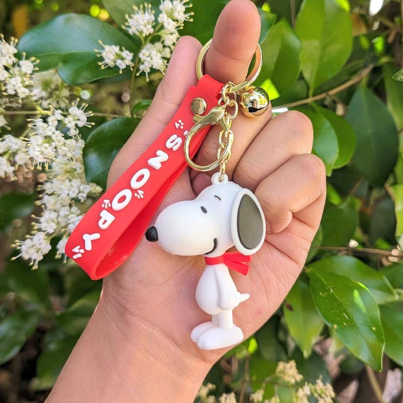 Snoopyy Figure Keychain | Cartoon Character Keyring for Keys and Bags | Peanuts Fan Accessory