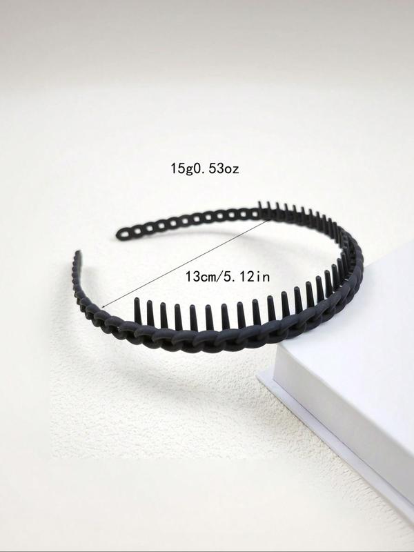 Minimalist Non-slip Braided Design Headbands, Simple Plain Color Hair Hoop, Non-slip Hair Accessories for Women & Girls