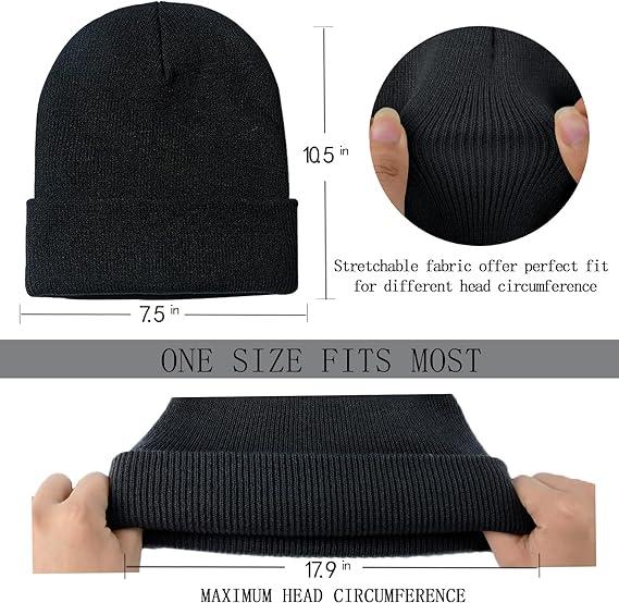 30+ Colors Beanie Hat Cap Plain Knit Ski Skully Cuff Winter Warm Slouchy Men Women Solid Fashion OOTD