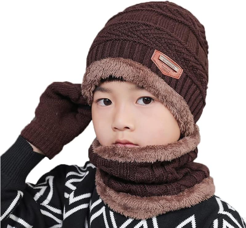 Set de Invierno Unisex 3 en 1: Gorro, Bufanda y Guantes con Forro Polar. Conjunto Térmico para el Frío. Accesorios Cálidos para Clima Frío, Perfectos para Actividades al Aire Libre y Uso Diario.