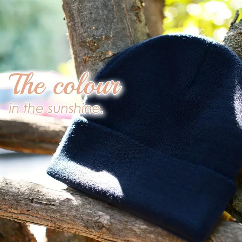 30+ Colors Beanie Hat Cap Plain Knit Ski Skully Cuff Winter Warm Slouchy Men Women Solid Fashion OOTD