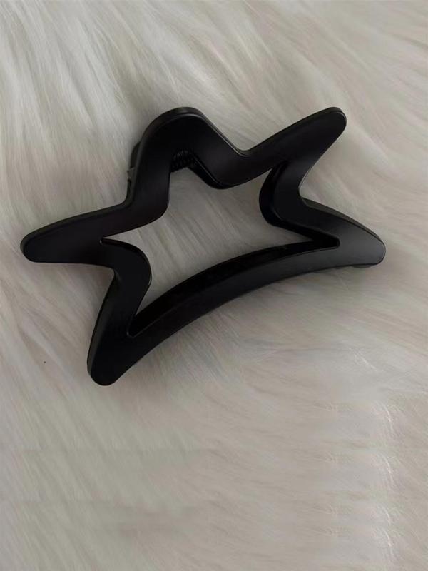 Spring Y2k Hollow Out Star Shaped Design Hair Claw Clip, Simple Style Non-slip Hair Claw, Casual Versatile Hair Accessories for Women & Girls for Hairstyle Ideas