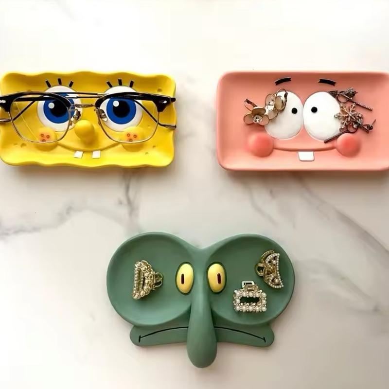 Squidward Accessories Jewelry Glasses Dish - Perfect for any Squidward fan 22 gauge daily birthday