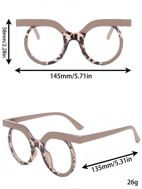 Fashion Owl Shapes Frame Glasses for Women, Fashion Personality Clear Lens Eyewear, Trendy All-match & Exquisite Glasses for Daily Wear