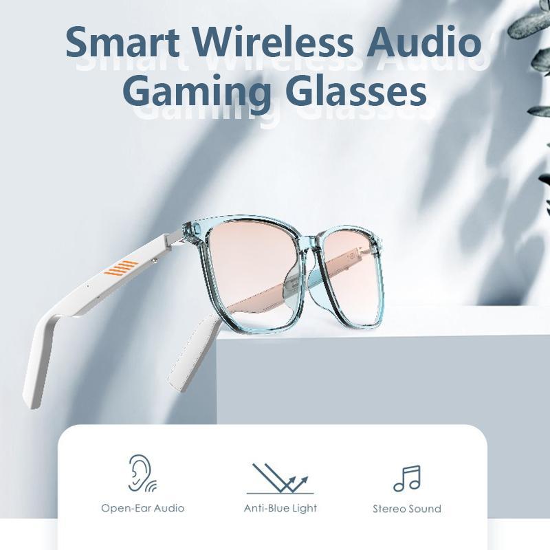 Smart Audio Glasses, Smart Glasses with BT Connection, Open Speaker Glasses, Audio Glasses for Gaming Conference Outdoor Travel Driving