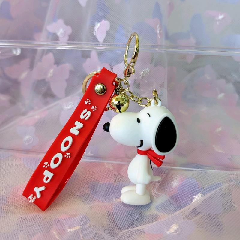 Snoopyy Figure Keychain | Cartoon Character Keyring for Keys and Bags | Peanuts Fan Accessory