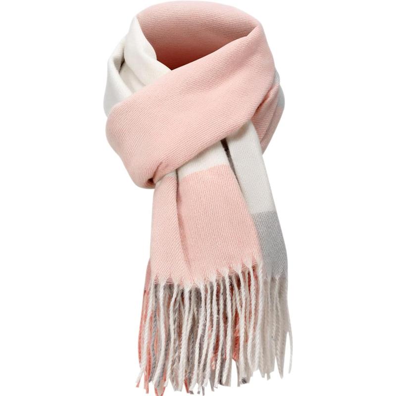 Scarf for Women - Winter Scarf for Women Fashion Cashmere Feel Plaid Scarfs for Women