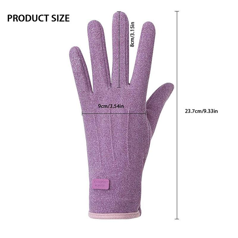 Winter Warm Gloves, 1 Pair Thermal Lined Touch Screen Windproof Gloves, Outdoor Cycling Gloves, Sports Gloves for Women & Men, Christmas Gift