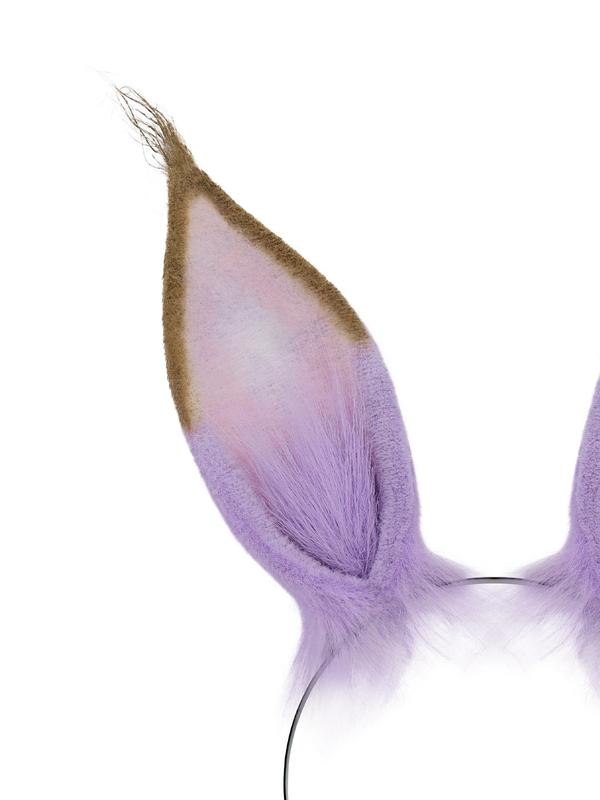 Cute Faux Fur Rabbit Ear Design Headband, Fashionable Hair Accessories for Women & Girls, Simple Style Plain Color Headband for Cosplay, Party, Stage