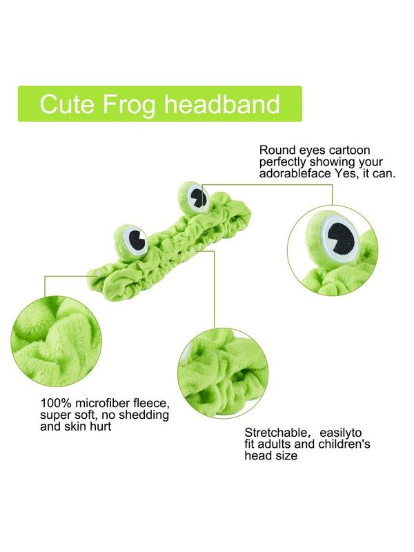 Women's Cute Frog Eye Design Hair Band, Trendy Novelty Elastic Hair Band, Fashion Hair Accessories for Women & Girls for Face Washing Use