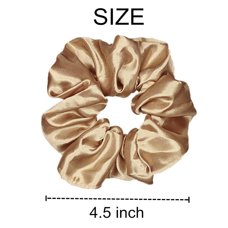 FABA Satin Silk Hair Scrunchies Soft Hair Ties Fashion Hair Bands Hair Bow Ropes Hair Elastic Bracelet Ponytail Holders Hair Accessories for Women Girls