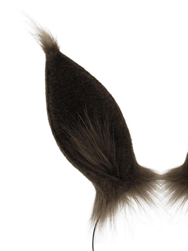 Cute Faux Fur Rabbit Ear Design Headband, Fashionable Hair Accessories for Women & Girls, Simple Style Plain Color Headband for Cosplay, Party, Stage