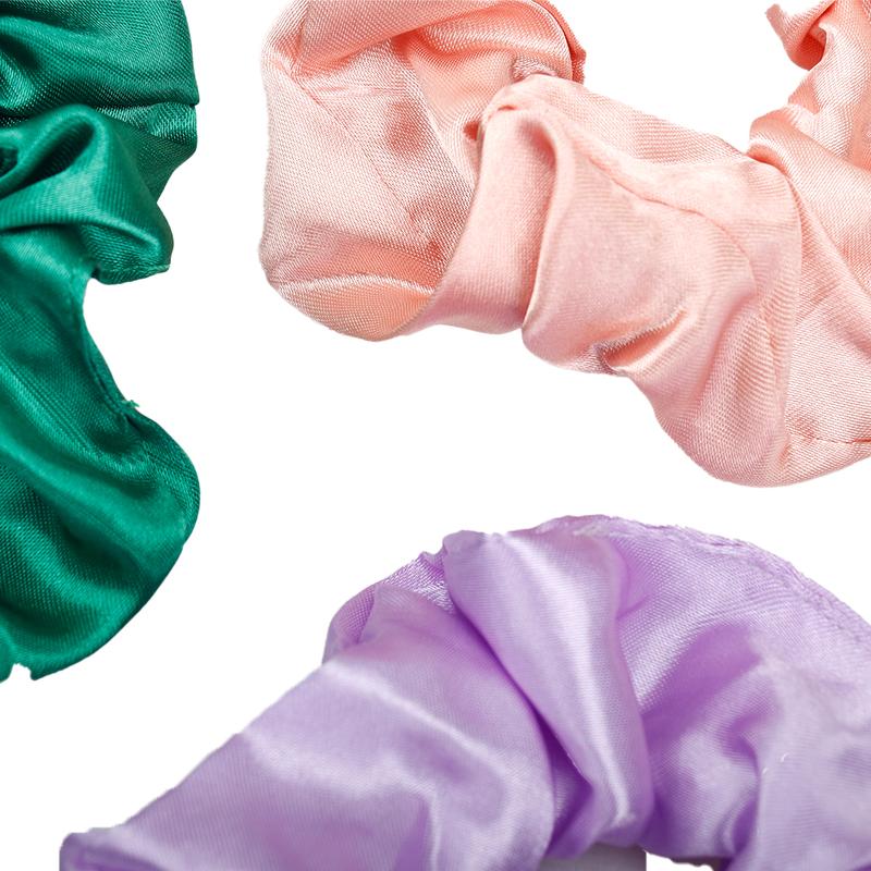 Scrunchies Hair (Random Color) Ties Silk Satin Scrunchy Silk for Hair Silk Ponytail Holders For Women