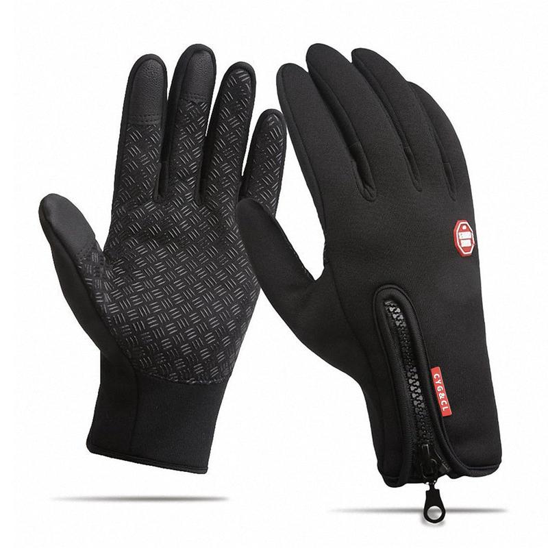 Winter Women Men Extreme Cold Weather Touch Screen Gloves with Non-Slip Silicone Gel Ultimate Water Repellent Windproof Thermal Gloves