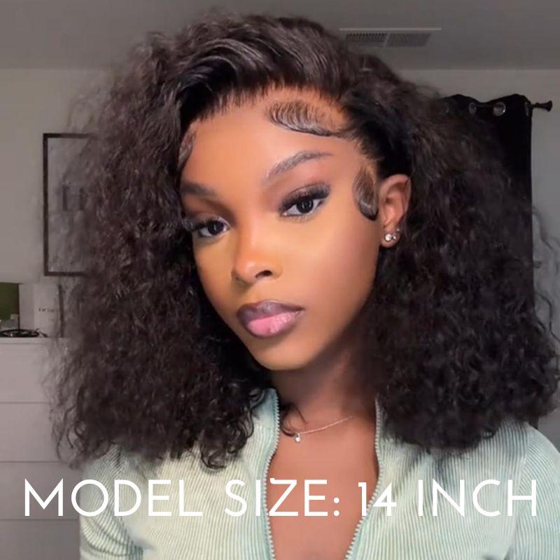 Amanda Hair Glueless Fashion Short Afro Curly Bob Lace Wig Choice 13*4 6*4 100% Human Brazilian Hair Curly Hair Bob Wigs