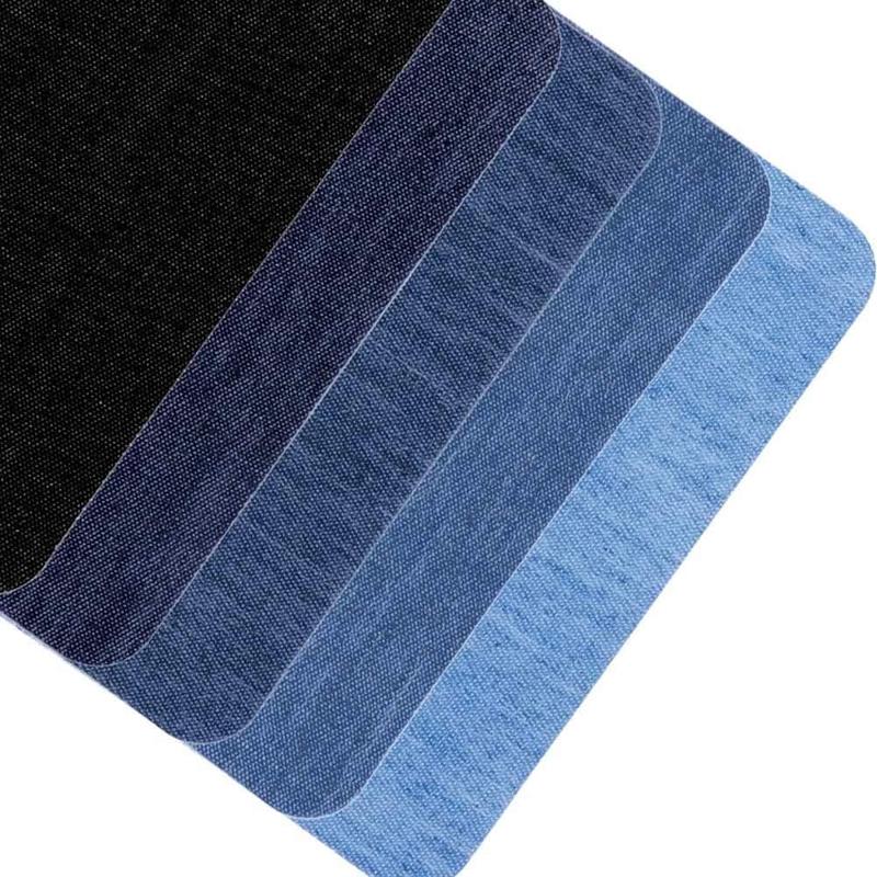 Patches for Jeans, 20 Count Iron on Patches Denim Jean Patches for Clothing Repair, Inside Jeans, 5 Colors (4.9