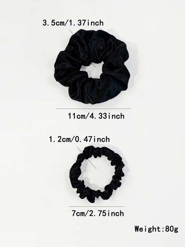 Women's Casual Minimalist Hair Scrunchies, 24pcs set Trendy Elastic Soft Ponytail Holders, Chic All-match Hair Accessories for Hairstyle Decor