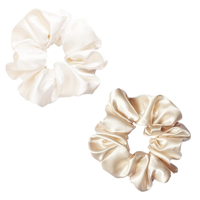 FABA Satin Silk Hair Scrunchies Soft Hair Ties Fashion Hair Bands Hair Bow Ropes Hair Elastic Bracelet Ponytail Holders Hair Accessories for Women Girls