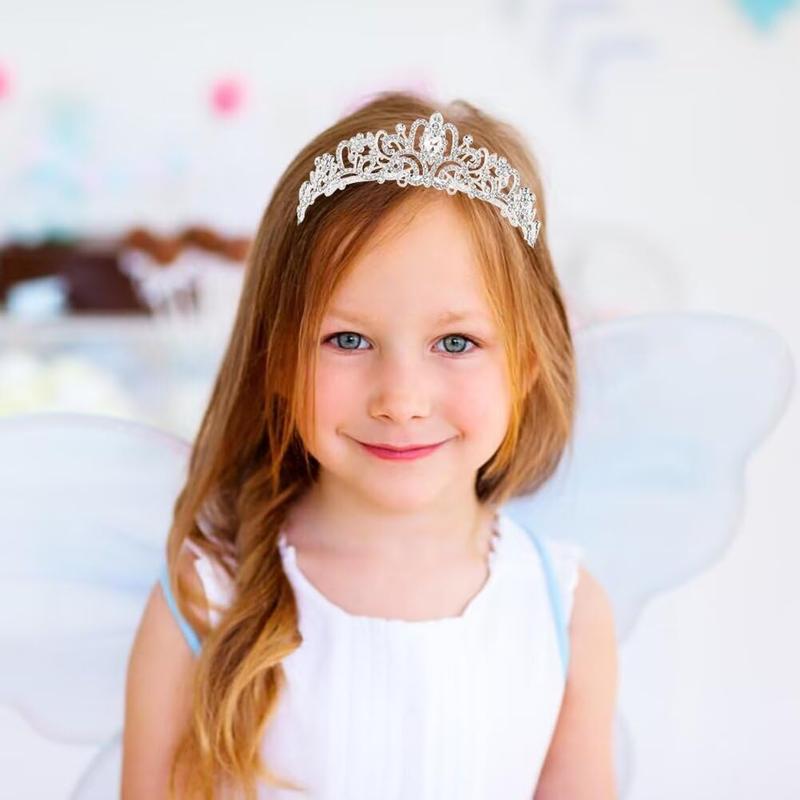 Elegant Crowns for Women and Girls, Princess Crown for Girls, Crystal Queen Tiaras, Headband Hair Accessories for Birthday Christmas Costume Bride Wedding Prom- Sliver-Thanksgiving Gifts Christmas Gifts-JM