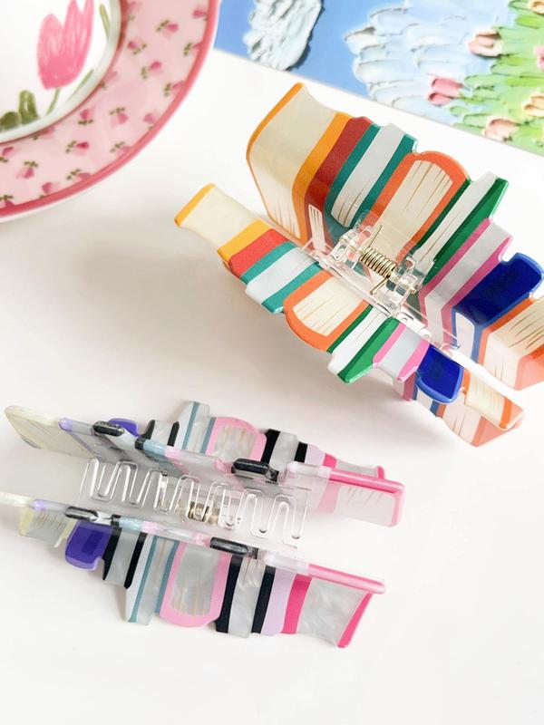 Cute Book Design Hair Claw, Colorful Hair Accessories for Women & Girls, Casual Versatile Hair Accessories for Daily Wear