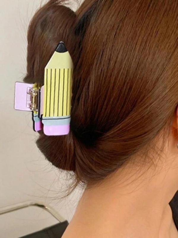 Cute Book Design Hair Claw, Colorful Hair Accessories for Women & Girls, Casual Versatile Hair Accessories for Daily Wear