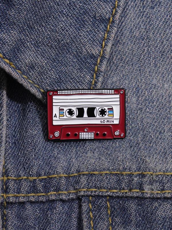 Best of the 90s Cassette Tape Design Brooch, Vintage Clothes Brooch, Clothes Accessories For Women & Men