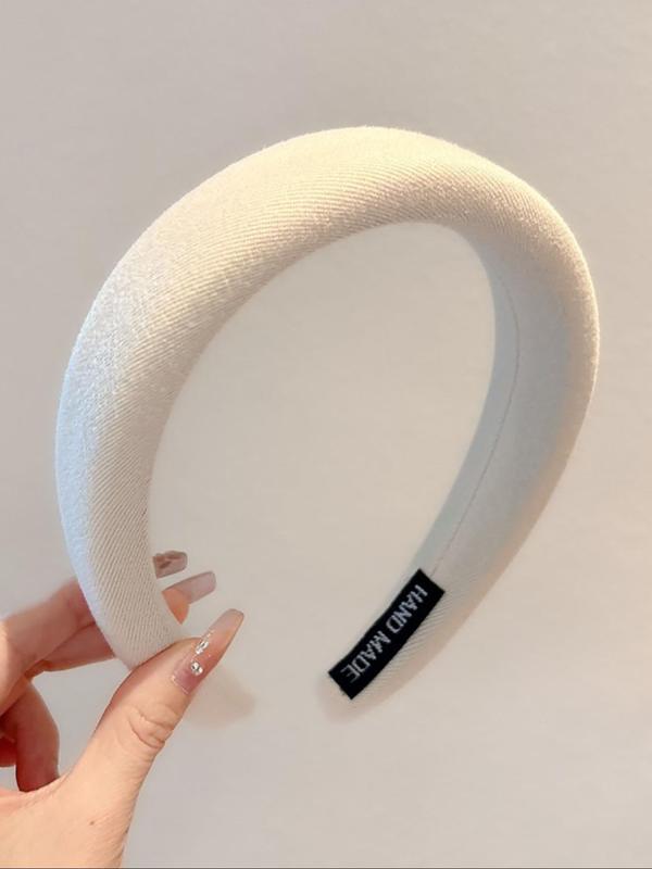 Solid Color Hair Hoops, Casual Versatile Hair Accessories for Women, Minimalist Headwear Suitable for Thick Hair, Fashion Hair Accessories for Party, Daily Clothing Decor
