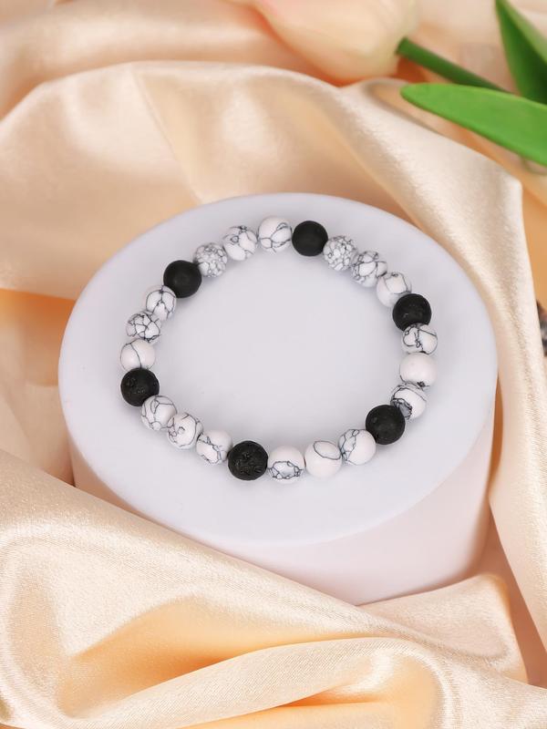 Stone Beaded Bracelet, Bracelet for Women Men, Unisex Daily Wear Jewelry