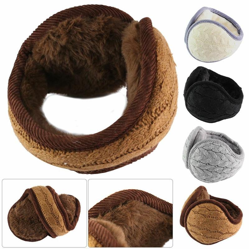 Ear Muffs Fleece Earwarmer Winter Ear warmers Mens Womens Behind the Head Design