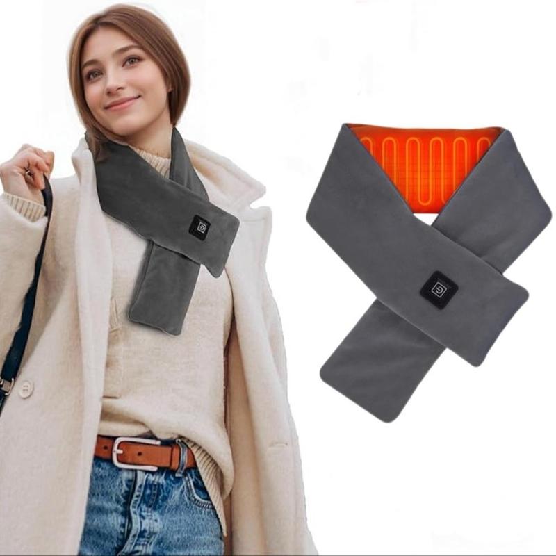 Winter Automatic Neck Warmer, USB Rechargeable Neck Scarf, Windproof Neck Protector for Skiing, Outdoor Sports & Home Warm Keeping