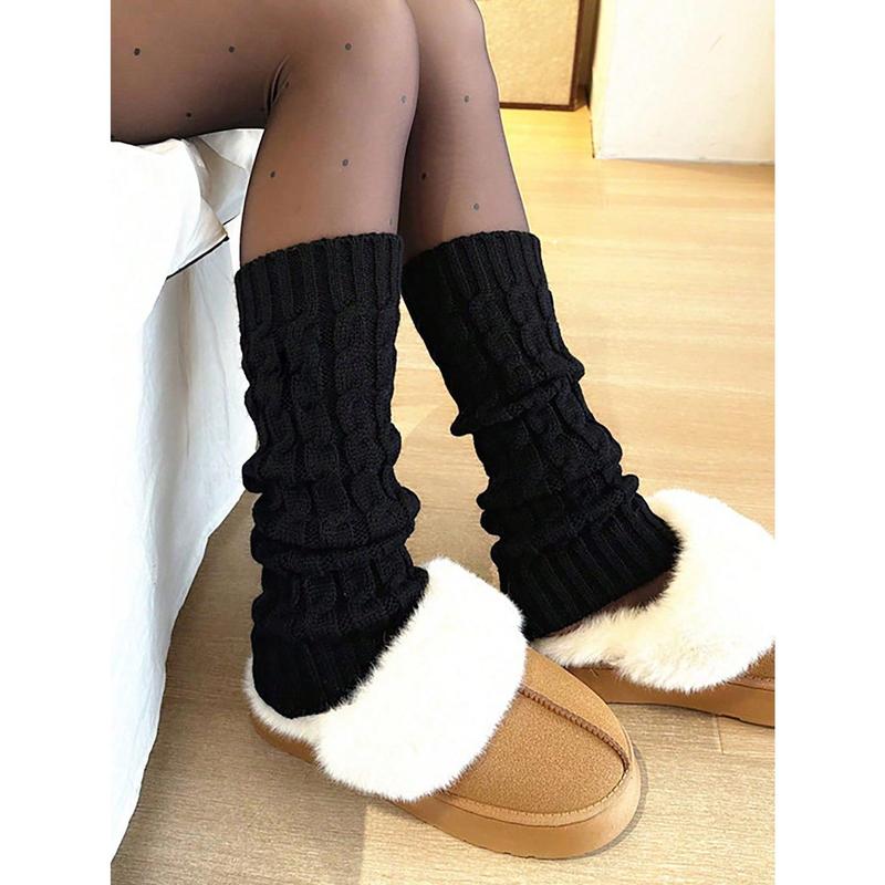 Fashion New Style 1 Pair Women Knitted Leg Warmer Warm and Fashionable Boot Cuffs for Students, Dancer, Casual Daily Wear, Christmas Gifts, Thanksgiving Gifts, Birthday Gifts