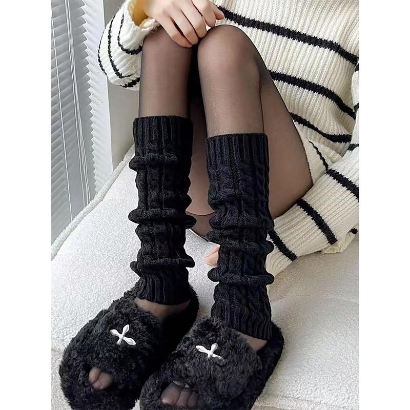 Fashion New Style 1 Pair Women Knitted Leg Warmer Warm and Fashionable Boot Cuffs for Students, Dancer, Casual Daily Wear, Christmas Gifts, Thanksgiving Gifts, Birthday Gifts