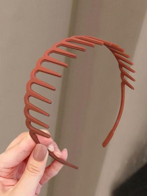 Solid Color Hair Hoop, Non-slip Hair Hoop for Women & Girls, Fashion Hair Accessories for Party, Daily Clothing Decor, Perfect for Any Hairstyle