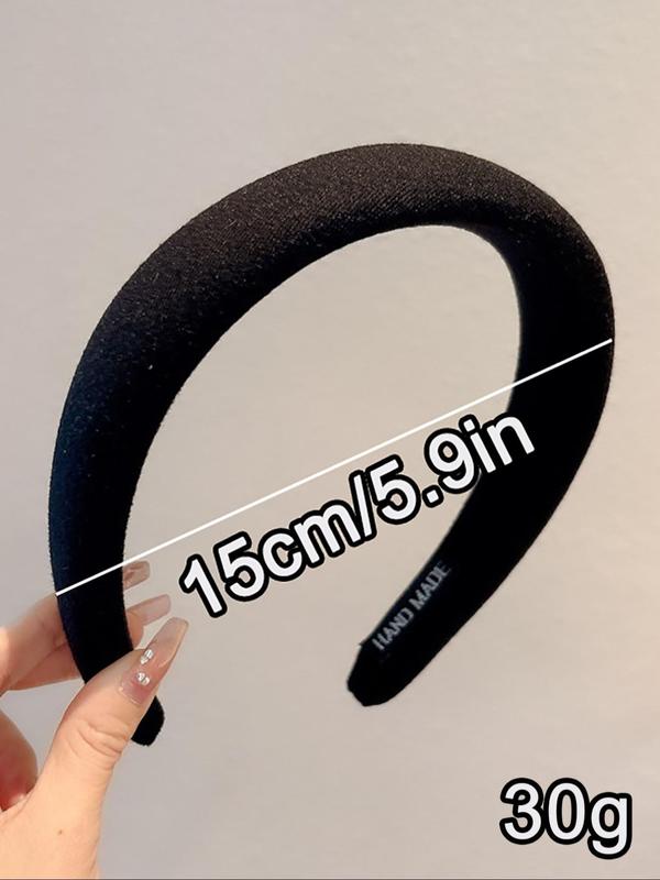 Solid Color Hair Hoops, Casual Versatile Hair Accessories for Women, Minimalist Headwear Suitable for Thick Hair, Fashion Hair Accessories for Party, Daily Clothing Decor