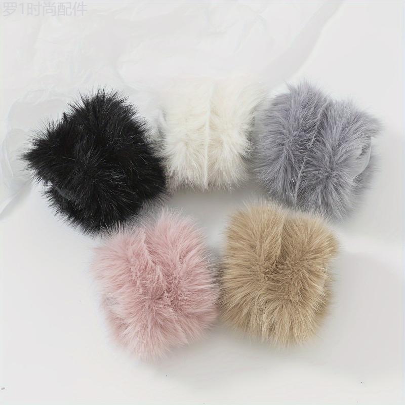 Festive Black Fur Ear Warmers - Soft Vegan Material, Perfect for Winter - Suitable for All Sizes