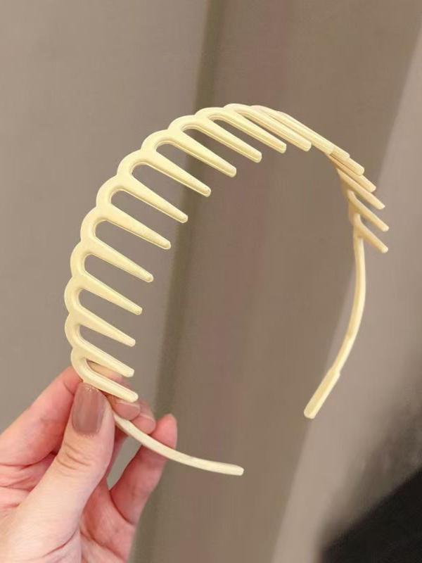 Solid Color Hair Hoop, Non-slip Hair Hoop for Women & Girls, Fashion Hair Accessories for Party, Daily Clothing Decor, Perfect for Any Hairstyle