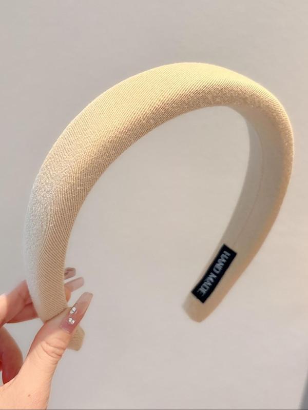 Solid Color Hair Hoops, Casual Versatile Hair Accessories for Women, Minimalist Headwear Suitable for Thick Hair, Fashion Hair Accessories for Party, Daily Clothing Decor
