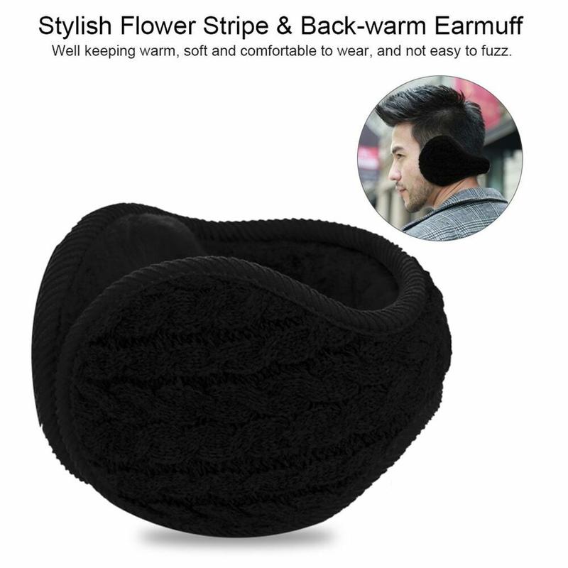 Ear Muffs Fleece Earwarmer Winter Ear warmers Mens Womens Behind the Head Design