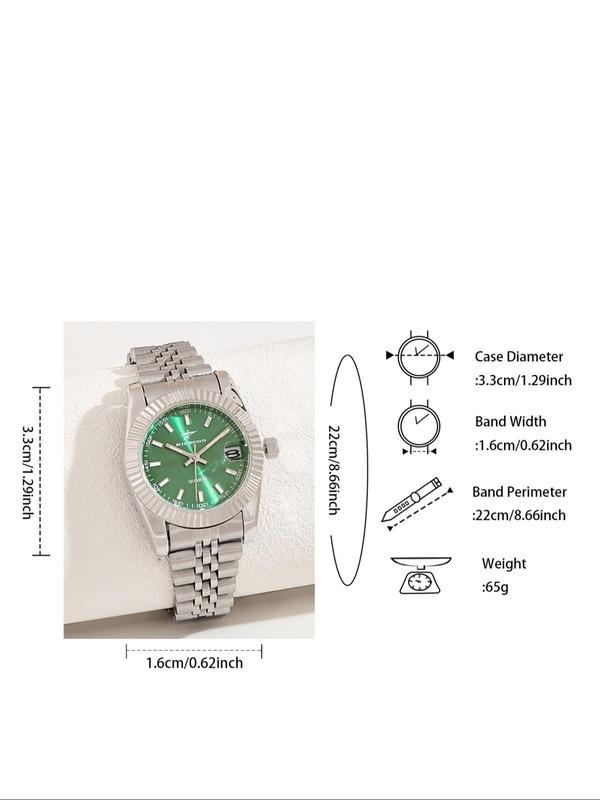 Women's Classic Round Dial Analog Quartz Watch, Fashionable Watch for Party, Daily Clothing Decor, Trendy All-match & Exquisite Watch for Birthday Gift with Box