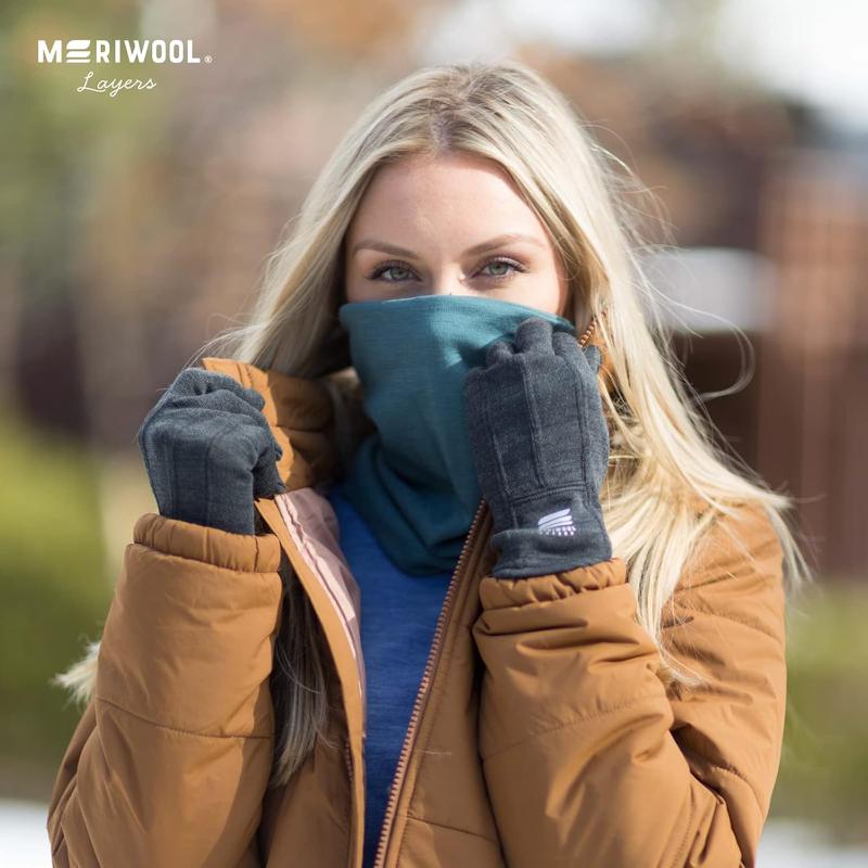 HZB MERIWOOL Merino Wool Glove Liners - Touchscreen Compatible