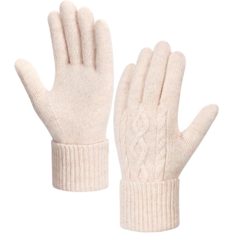 Winter Gloves Women - Warm Fleece Lined Winter Gloves with Touchscreen Fingers, Gloves for Women Cold Weather