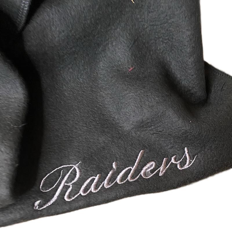 Raiders hat and beanie set long scarf