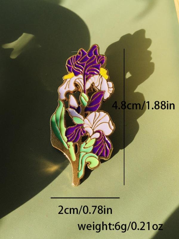 Flower Design Brooch, Elegant Clothes Brooch for Women & Men, Fashion Brooch for Daily Clothing Decor, Trendy All-match & Exquisite Brooch for Birthday Gift