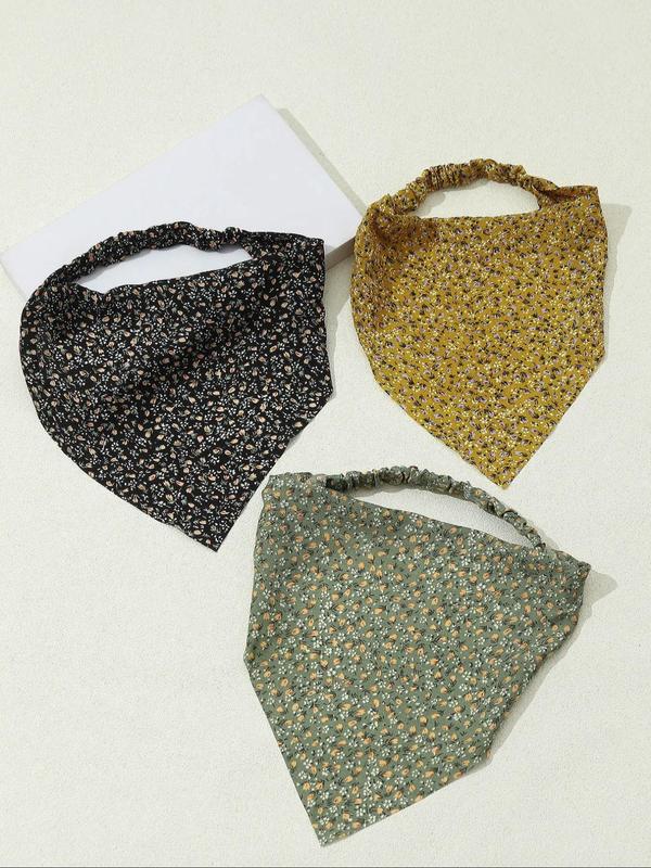 Vintage Floral Pattern Hair Band, 2024 Summer Trendy Fashionable Hair Accessories for Women & Girls, Minimalist Headwear Suitable for Thick Hair, Fashion Hair Accessories for Party, Daily, Back To School